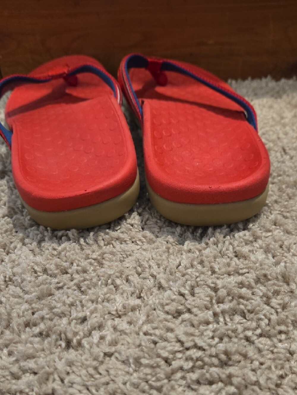 Vionic Kelby Flip Flops Womens Sz 9 Red Orthopedic Comfort Support Flip Flop - Picture 4 of 9